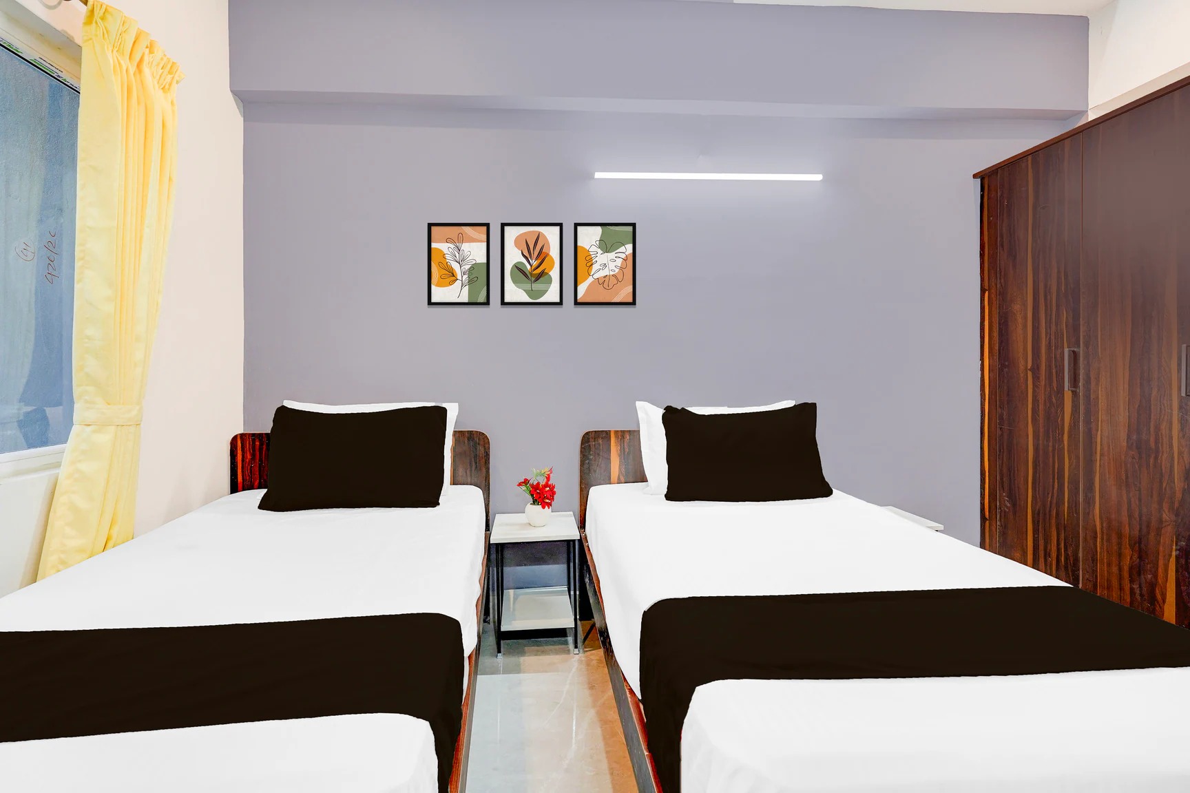 Non-AC double sharing men PG room in Brookefield Bangalore